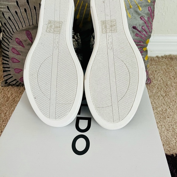 COPY - Black Ankle Booties with Side Animal Print Design. - Picture 4 of 6